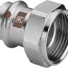 Viega Temponox Anschlussverschraubung 811310 18 Mm X G 3/4, Stahl, Nicht Rostend, G-Gewinde, SC-Contur