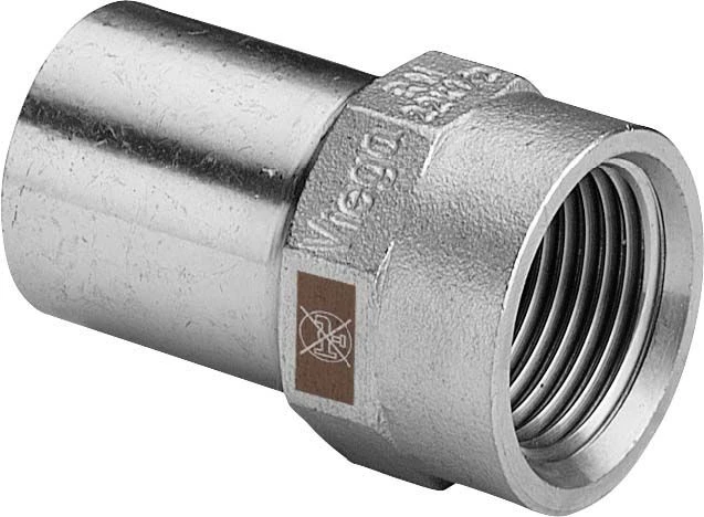 Viega Temponox Einsteckstück 812690 22 Mm X Rp 1/2, Stahl, Nicht Rostend, Rp-Gewinde, Einsteckende 1 Viega Temponox Einsteckstück 812690 22 Mm X Rp 1/2, Stahl, Nicht Rostend, Rp-Gewinde, Einsteckende