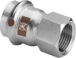 Viega Temponox Übergangsstück 811761 18 Mm X Rp 1/2, Stahl, Nicht Rostend, Rp-Gewinde, SC-Contur