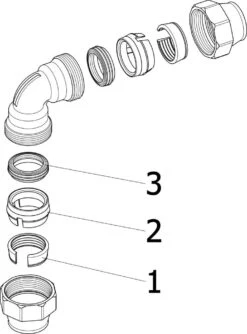 Viega Winkelkupplung Maxiplex 9027 32 Mm, Rotguss -VIEGA Verkäufe Viega Winkelkupplung Maxiplex 9027 32 mm Rotguss 2
