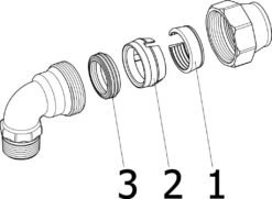 Viega Winkelverschraubung Maxiplex 9021 25 Mm X 3/4" AG, Rotguss -VIEGA Verkäufe Viega Winkelverschraubung Maxiplex 9021 25 mm x 3 4 AG Rotguss 2
