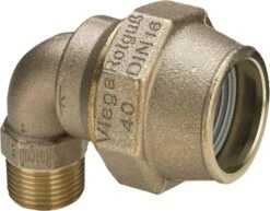 Viega Winkelverschraubung Maxiplex 9021 63 Mm X 2" AG, Rotguss