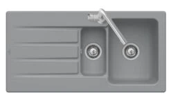 Villeroy & Boch Architectura Einbauspüle 336502SL Mit Ablaufgarnitur Und Exzenterbetätigung, Stone