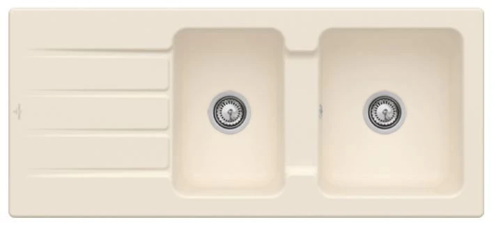 Villeroy & Boch Architectura Einbauspüle 338002FU Mit Ablaufgarnitur Und Exzenterbetätigung, Ivory 1 Villeroy & Boch Architectura Einbauspüle 338002FU Mit Ablaufgarnitur Und Exzenterbetätigung, Ivory