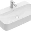Villeroy & Boch Finion Waschtisch 41688CR1 80x47cm, Weiss, Ceramicplus, Mit Hahnloch