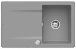 Villeroy & Boch Siluet Einbauspüle 333402RW Mit Ablaufgarnitur Und Exzenterbetätigung, Stone White