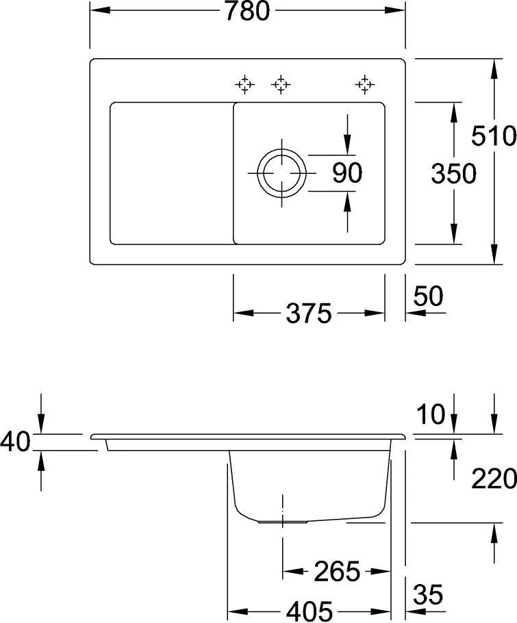 Villeroy & Boch Subway Einbauspüle 671401SM Rechts, Mit Ablaufgarnitur Und Handbetätigung, Steam 3 Villeroy & Boch Subway Einbauspüle 671401SM Rechts, Mit Ablaufgarnitur Und Handbetätigung, Steam – Bild 3