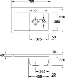 Villeroy & Boch Subway Einbauspüle 671402SL Rechts, Mit Ablaufgarnitur Und Exzenterbetätigung, Stone -VIEGA Verkäufe Villeroy and Boch Subway Einbauspuele 671402SL rechts mit Ablaufgarnitur und Exzenterbetaetigung Stone 3