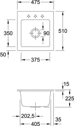 Villeroy & Boch Subway Einbauspüle 678101R1 Mit Ablaufgarnitur Und Handbetätigung, Weiß -VIEGA Verkäufe Villeroy and Boch Subway Einbauspuele 678101R1 mit Ablaufgarnitur und Handbetaetigung weiss 2
