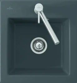 Villeroy & Boch Subway Einbauspüle 678101R1 Mit Ablaufgarnitur Und Handbetätigung, Weiß