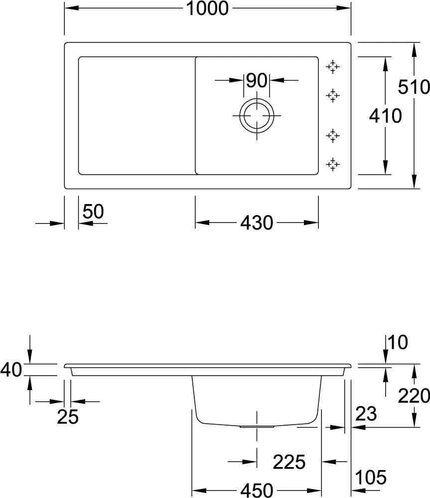 Villeroy & Boch Timeline Einbauspüle 679002KR Mit Ablaufgarnitur Und Exzenterbetätigung, Crema 3 Villeroy & Boch Timeline Einbauspüle 679002KR Mit Ablaufgarnitur Und Exzenterbetätigung, Crema – Bild 3