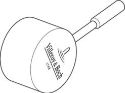 Villeroy Und Boch Armaturengriff 966880LC Zu Steel Shower/Modern Steel, Edelstahl Massiv