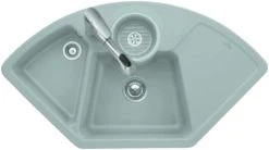 Villeroy Und Boch Eckspüle 670801R1 Ablaufgarnitur, Handbetätigung, Resteschale, Weiß