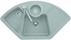 Villeroy Und Boch Eckspüle 670802KR Ablaufgarnitur, Exzenterbetätigung, Resteschale, Crema