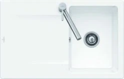 Villeroy Und Boch Flächenbündige Spüle 33342FKR Mit Ablaufgarnitur Und Exzenterbetätigung, Crema