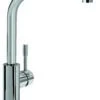 Villeroy Und Boch Küchenarmatur Modern Steel 966811LC ND, 5 L/min, Flexible Anschlussschläuche, Edelstahl Massiv