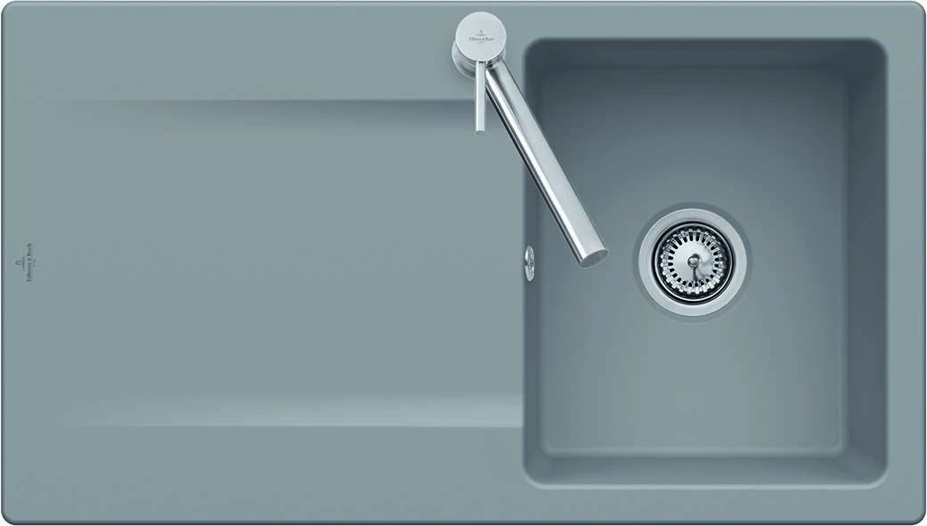 Villeroy Und Boch Siluet Spüle 333502AM Mit Ablaufgarnitur Und Exzenterbetätigung, Almond 1 Villeroy Und Boch Siluet Spüle 333502AM Mit Ablaufgarnitur Und Exzenterbetätigung, Almond