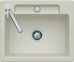 Villeroy Und Boch Siluet Spüle 334602TR Mit Ablaufgarnitur Und Exzenterbetätigung, Timber