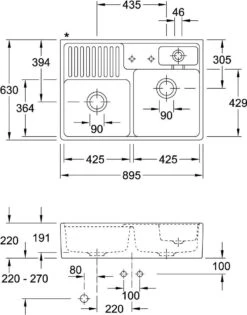 Villeroy Und Boch Spülstein Doppelbecken 632392KG Ablaufgarnitur, Exzenterbetätigung, Resteschale, Snow White -VIEGA Verkäufe Villeroy und Boch Spuelstein Doppelbecken 632392KG Ablaufgarnitur Exzenterbetaetigung Resteschale Snow White 2