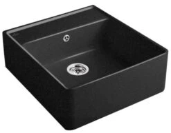 Villeroy Und Boch Spülstein Einzelbecken 632061J0 Ablaufgarnitur, Handbetätigung, Befestigungssatz, Chromit