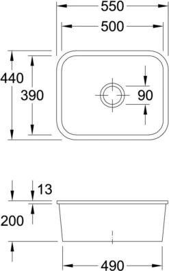 VIEGA Verkäufe -VIEGA Verkäufe Villeroy und Boch Unterbauspuele 670601AM mit Ablaufgarnitur Handbetaetigung Befestigungssatz Almond 1