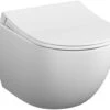 Vitra Sento Wand-Tiefspül-WC 7748B401-0101 36,5x54cm, 3/6 L, Ohne Spülrand, Edelweiß VC