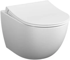 Vitra Sento Wand-Tiefspül-WC 7748B401-0101 36,5x54cm, 3/6 L, Ohne Spülrand, Edelweiß VC