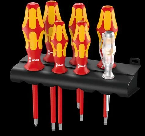 Wera Kraftform Schraubendrehersatz 05006147001 160 I/7 Plus Serie 100 + Rack / 7-teilig 1 Wera Kraftform Schraubendrehersatz 05006147001 160 I/7 Plus Serie 100 + Rack / 7-teilig