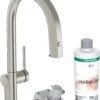 Hansgrohe Aqittura M91 Küchenarmatur 76800800 Mit Ausziehauslauf, 1jet, SBox, Starter Set, Edelstahl Finish
