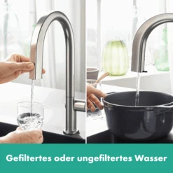 Hansgrohe Aqittura M91 Küchenarmatur 76801800 Mit Ausziehauslauf, 1jet, Starter Set, Edelstahl Finish -VIEGA Verkäufe hansgrohe Aqittura M91 Kuechenarmatur 76801800 mit Ausziehauslauf 1jet Starter Set Edelstahl Finish