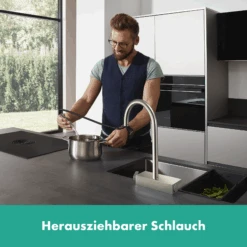 Hansgrohe Aquno Select M81 Küchenarmatur 73831800 Mit Ausziehbrause, 3jet, SBox, Edelstahl Finish -VIEGA Verkäufe hansgrohe Aquno Select M81 Kuechenarmatur 73831800 mit Ausziehbrause 3jet sBox Edelstahl Finish 2