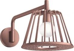 Hansgrohe Axor LampShower Kopfbrause 26031310 Mit Brausearm, Wandmontage, Brushed Red Gold