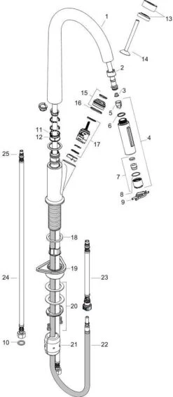 Hansgrohe Axor Starck Spültischarmatur 10821800 Mit Ausziehbrause, Edelstahl-Optik -VIEGA Verkäufe hansgrohe Axor Starck Spueltischarmatur 10821800 mit Ausziehbrause Edelstahl Optik 2