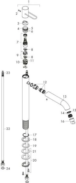 Hansgrohe Axor Uno 190 Waschtischarmatur 38032000 Chrom, Ohne Ablaufgarnitur -VIEGA Verkäufe hansgrohe Axor Uno 190 Waschtischarmatur 38032000 chrom ohne Ablaufgarnitur 2