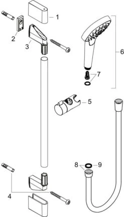Hansgrohe Croma Select S 1jet Brauseset 26564400 Weiss-chrom, 65 Cm Brausestange Unica Croma -VIEGA Verkäufe hansgrohe Croma Select S 1jet Brauseset 26564400 weiss chrom 65 cm Brausestange Unica Croma 2