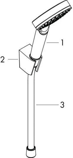 Hansgrohe Crometta 1jet Wannenset 26690400 125 Cm, Weiss-chrom, Comfortflex -VIEGA Verkäufe hansgrohe Crometta 1jet Wannenset 26690400 125 cm weiss chrom Comfortflex 2