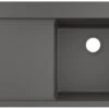 Hansgrohe Einbauspüle 43314290 1050 X 510 Mm, 1 Hauptbecken Rechts, Abtropffläche, Steingrau