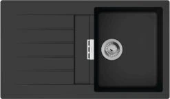 Hansgrohe Einbauspüle 43356170 750x490mm, Haupt- Und Zusatzbecken, 840 X 480 Mm, Graphitschwarz