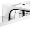 Hansgrohe Fertigmontageset Axor Urquiola 11436000 Für 3-Loch-Wannenarmatur, Mit Platte, Chrom