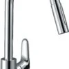 Hansgrohe Focus Küchenarmatur 31815800 Edelstahl-Optik, Mit Ausziehbrause