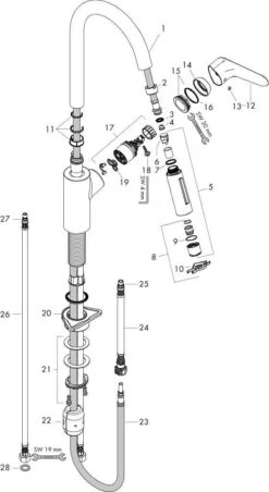 Hansgrohe Focus Küchenarmatur 31815800 Edelstahl-Optik, Mit Ausziehbrause -VIEGA Verkäufe hansgrohe Focus Kuechenarmatur 31815800 Edelstahl Optik mit Ausziehbrause 2
