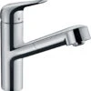 Hansgrohe Focus M42 Küchenarmatur 150 71814000 Mit Ausziehauslauf, Chrom, 1 Jet