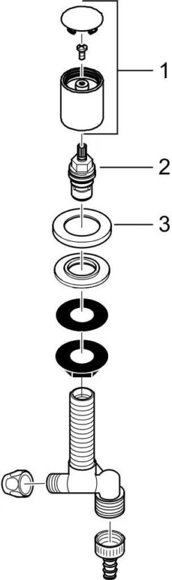 Hansgrohe Küchen Absperrventil 10823800 Edelstahl Optik, Mit Rückflussverhinderer -VIEGA Verkäufe hansgrohe Kuechen Absperrventil 10823800 edelstahl optik mit Rueckflussverhinderer 2