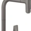 Hansgrohe Metris Select 2-Loch-Küchenmischer 73818340 Brushed Black, 2jet, Ausziehbrause