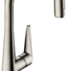 Hansgrohe Metris Select Küchenarmatur 73867800 Mit Ausziehbrause, 2jet, SBox, Edelstahl-optik