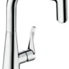 Hansgrohe Metris Select M7115-H240 Küchenarmatur 73802800, Edelstahl-Optik, Ausziehb. Auslauf, SBox