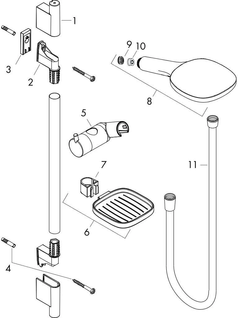 Hansgrohe Raindance Select Brausestange 26623400 E120 Ecosmart,Unica 3 Hansgrohe Raindance Select Brausestange 26623400 E120 Ecosmart,Unica – Bild 3