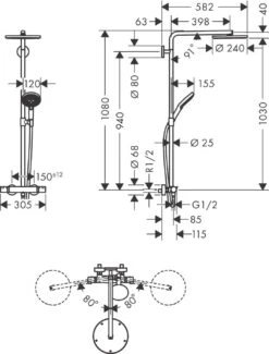 Hansgrohe Raindance Select S 240 1 Strahlart PowderRain Mit Thermostat, 27633700, Mattweiß -VIEGA Verkäufe hansgrohe Raindance Select S 240 1 Strahlart PowderRain mit Thermostat 27633700 Mattweiss 3
