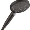 Hansgrohe Raindance Select S Handbrause 26530670 DN 15, 3jet, Brausekopf Ø 125 Mm, Mattschwarz