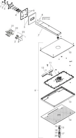 Hansgrohe Rainmaker Select 460 Kopfbrause 24007600 Schwarz/chrom, 3jet, Wandmontage, Brausearm 460mm -VIEGA Verkäufe hansgrohe Rainmaker Select 460 Kopfbrause 24007600 schwarz chrom 3jet Wandmontage Brausearm 460mm 2